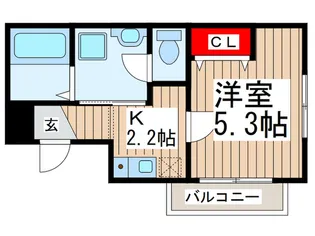 パルコート小川【3階】の間取り