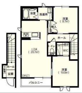 オッホC【2階】の間取り