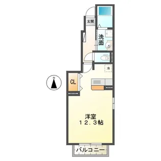 ヴェスト・ガッセ A【1階】の間取り