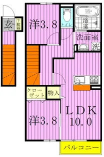 ドエル【2階】の間取り