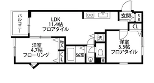 オーシャン本牧【2階】の間取り