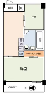 門前仲町ダイヤマンション【3階】の間取り