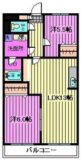 リベラルII【2階】の間取り