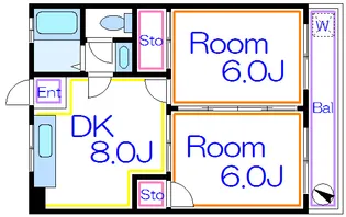 グレイドハイツ【1階】の間取り