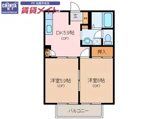 エルベ B棟【1階】の間取り