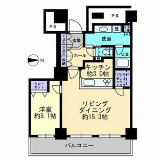 ザ 熊本タワー【8階】の間取り