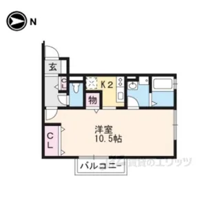 ベルコート木ノ座【2階】の間取り