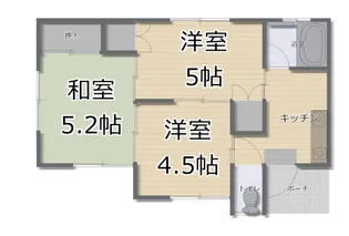 ハウストレット神町【2階】の間取り