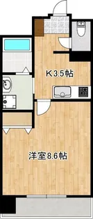 クロノス43水前寺【12階】の間取り