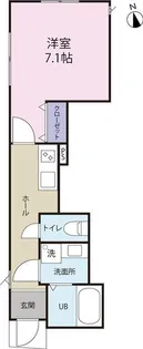 カーサムジカ中野【1階】の間取り