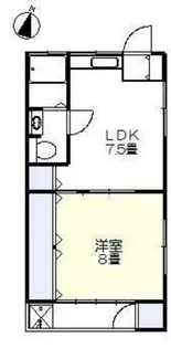 若葉荘【2階】の間取り