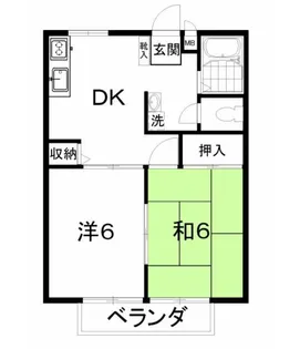 クレールハイム【1階】の間取り