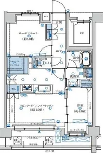 パークキューブ八王子【2階】の間取り