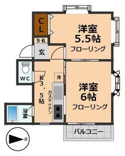 ガルテン3【2階】の間取り