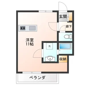 21コスモス恒久【4階】の間取り