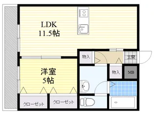 セジュール田の湯【1階】の間取り