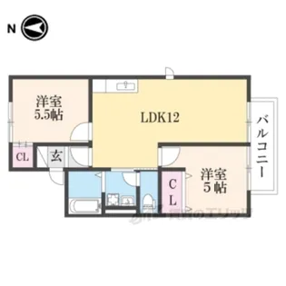 エクセル近江【2階】の間取り