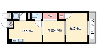 コーポユーリン【1階】の間取り
