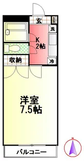 荒川マンション【2階】の間取り