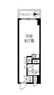 レジデンス上野【8階】の間取り