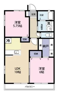 コンフォートウチヤマ【1階】の間取り