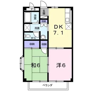 ファミール星ケ丘【2階】の間取り