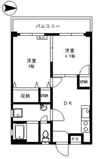 菊地第一マンション【4階】の間取り