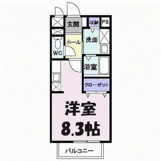 レザルブル【2階】の間取り