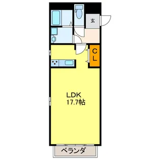 VISAGE笠原I【2階】の間取り