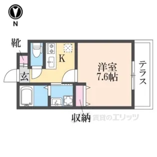 モレス・ヴィラ塚口【1階】の間取り