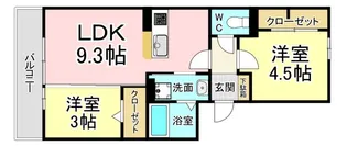 クレール緑【2階】の間取り