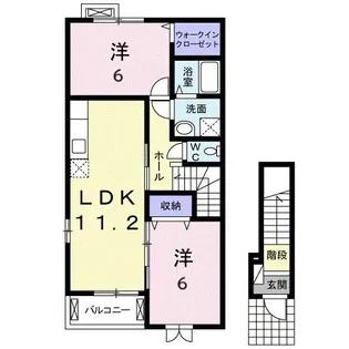 グラースメゾンA【2階】の間取り