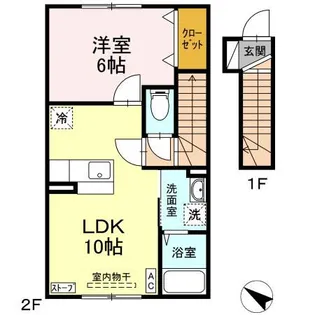 グランモア三好【2階】の間取り
