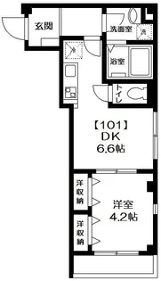 ビューノラメゾン【1階】の間取り