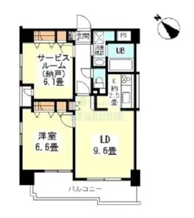 エクセルK.S.Y【4階】の間取り