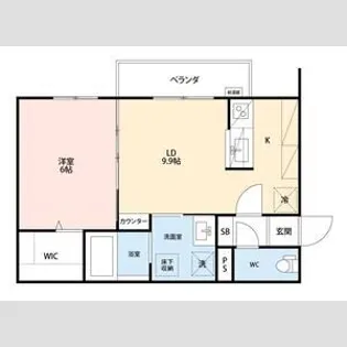 Casa in Collina【3階】の間取り