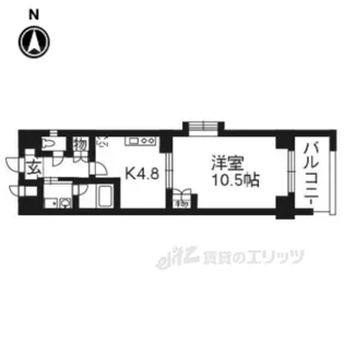 ベラジオ富小路【2階】の間取り