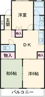 オーシャンコート【1階】の間取り