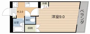 プレステージ郡元【3階】の間取り