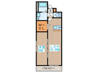 シールドハウス宮城野【5階】の間取り