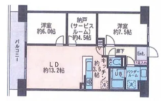 ドゥーエ南長崎【3階】の間取り