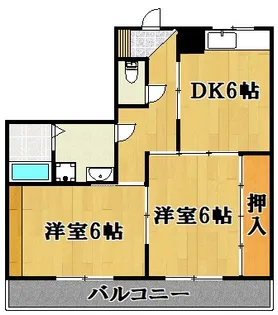 中野レジデンス【2階】の間取り
