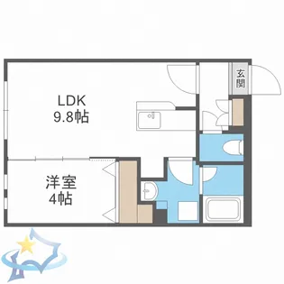 グランドサクセス北6条【2階】の間取り