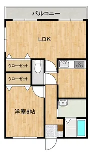 亀山マンション【3階】の間取り