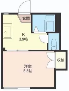 メゾンフラワーB【1階】の間取り