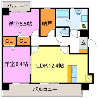 グランコート【5階】の間取り