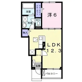 ビラ・パストラル【1階】の間取り