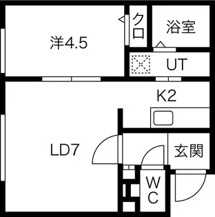 ラフィーネ豊平公園II【3階】の間取り
