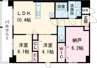 東京マンション【11階】の間取り