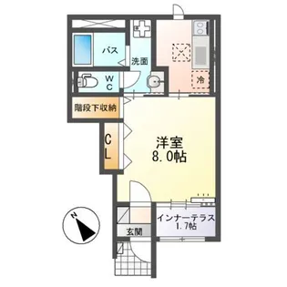 アーバンスカイM【1階】の間取り